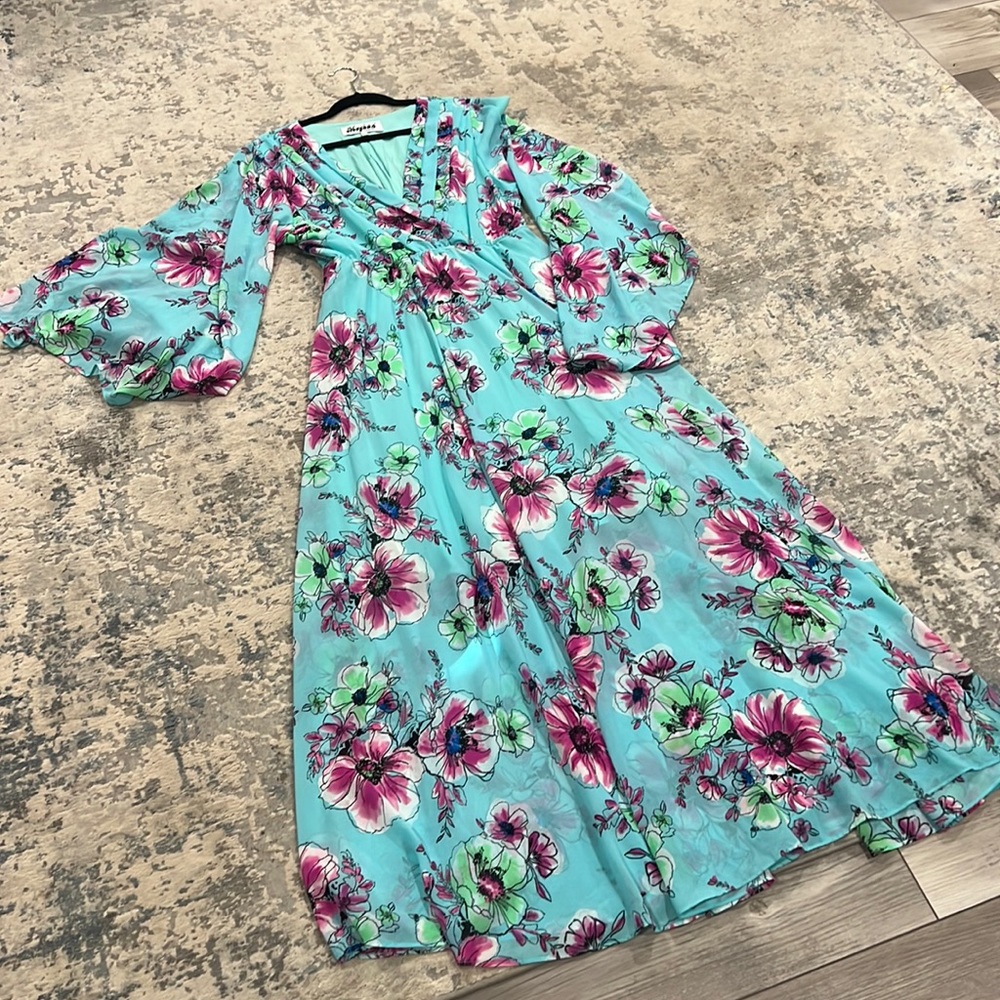 Floral, maxi dress